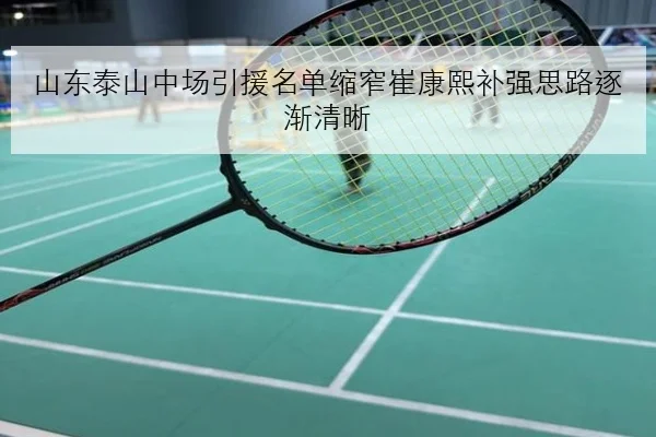 山东泰山中场引援名单缩窄崔康熙补强思路逐渐清晰